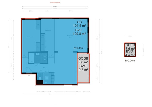 Floor plan - Anne Frankstraat 43, 1018 DM Amsterdam 